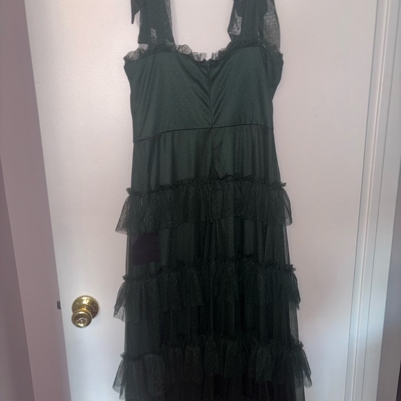 Lulu's Dark Green Maxi Dress - Picture 5 of 6